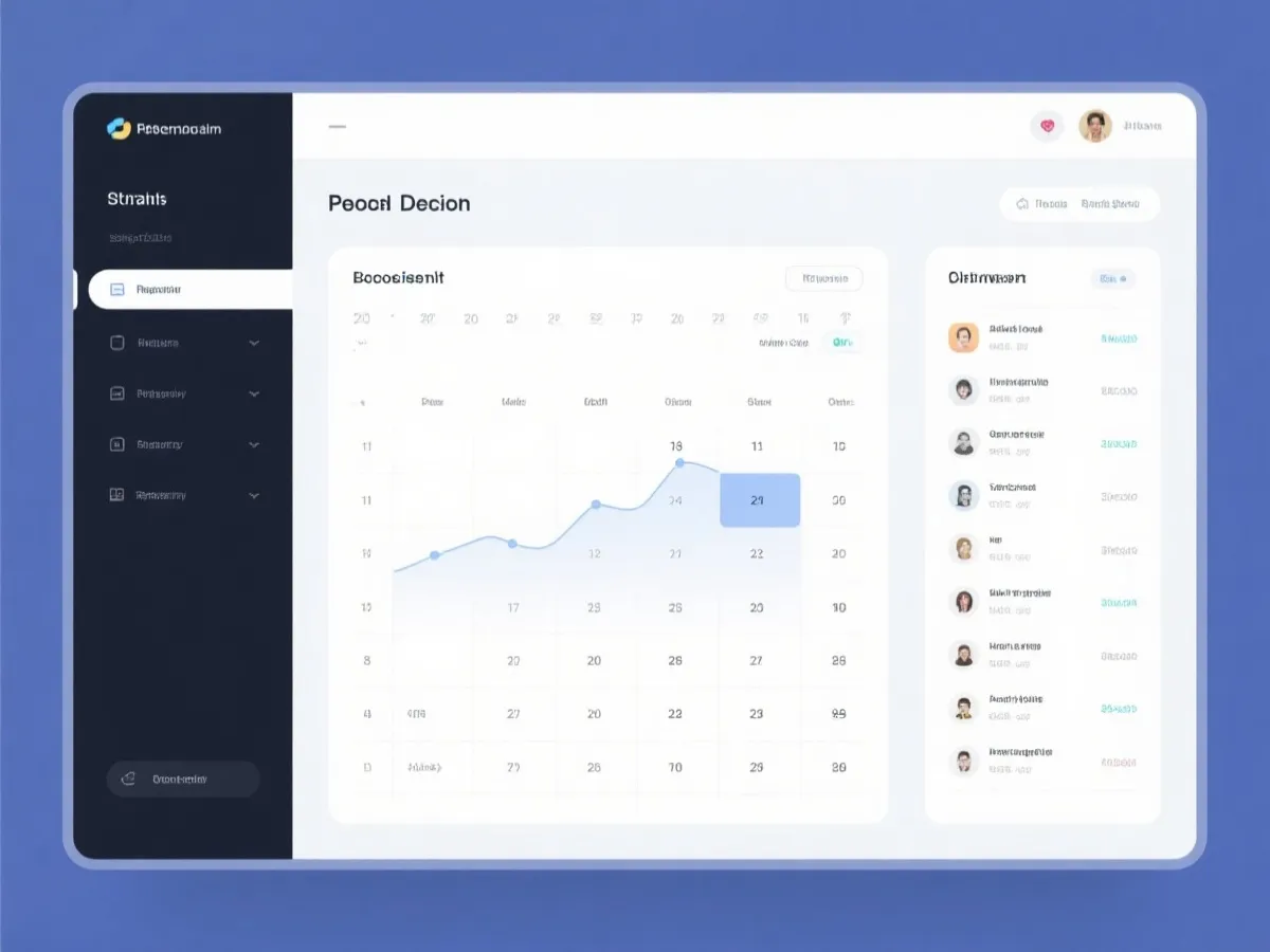 信息面板与时间安排示意图