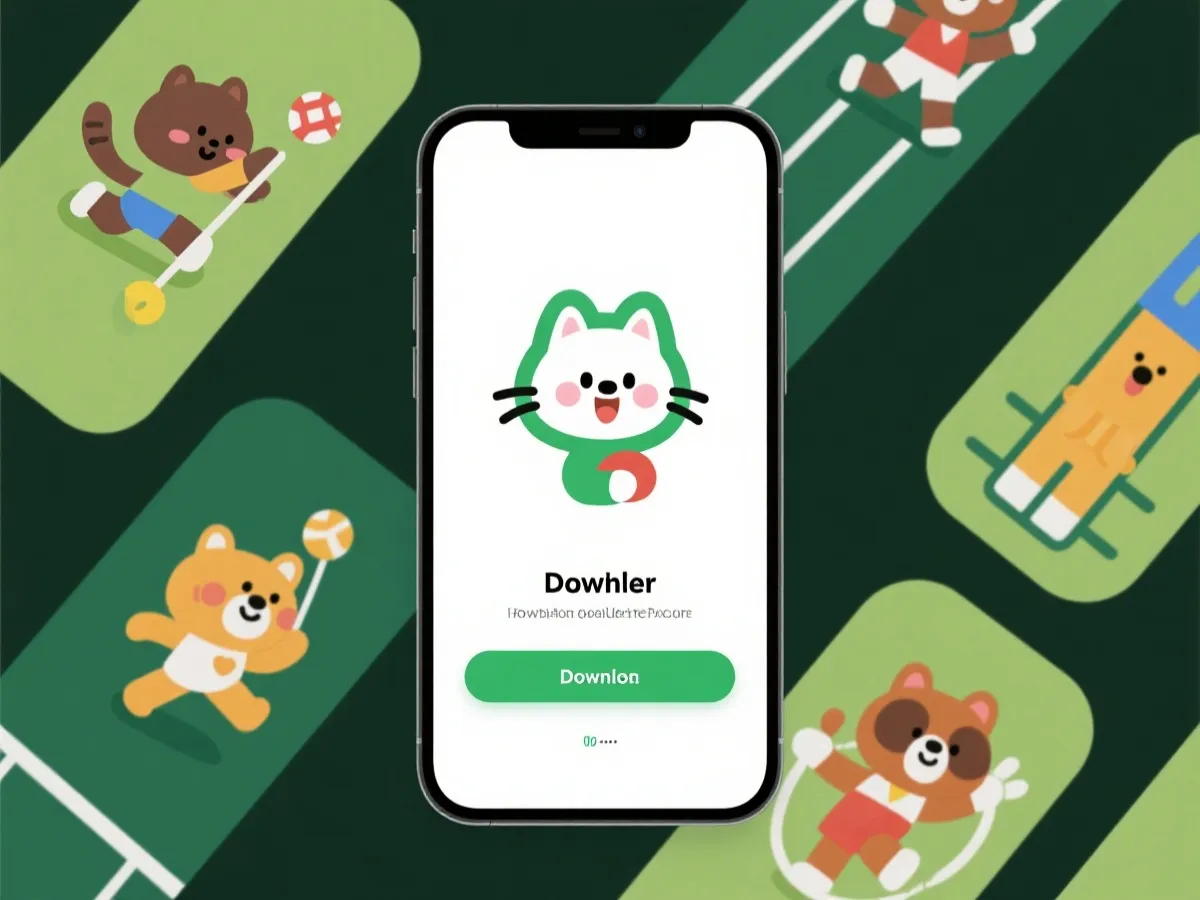 动物运动会APP 下载与安装界面示意图